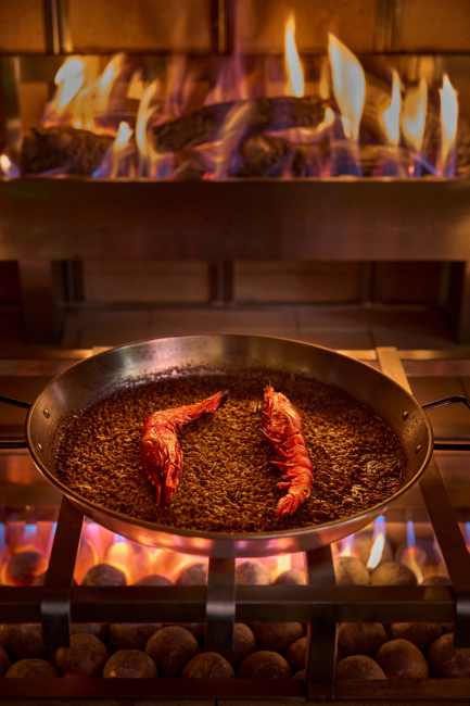 arroz y fuego paella