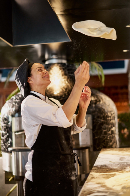 Main restaurant homemade pizzas 